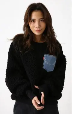 新品未使用ロデオクラウンズ　デニムポケット付きボア