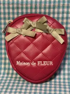 Maison de FLEUR キルティング ポーチ ボルドーのサムネイル