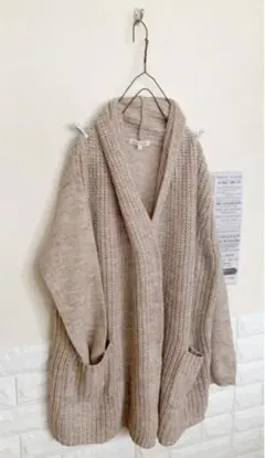 新品＊甘編みゲージ　ローブニットカーディガン