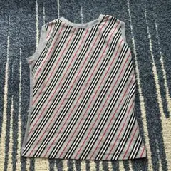 BURBERRY LONDON タンクトップ ノースリーブ グレー L