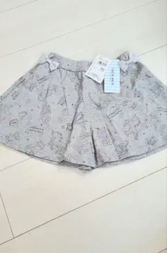 新品 女の子 ショートパンツ キュロット 110cm 綿100％ グレー