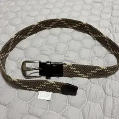 ゴム　ベルト　フリーサイズ　編み込みベルト　柔軟性　カジュアル　メンズ　フィット