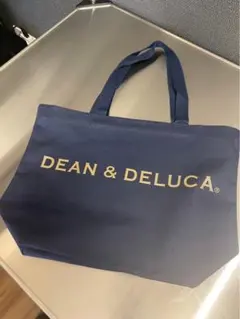 新品★DEAN&DELUCA ディーンアンドデルーカトートバッグネイビーLサイズ