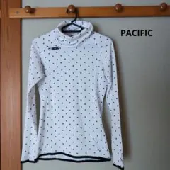 PACIFIC ドット柄 ハイネック長袖インナー　長袖アウター