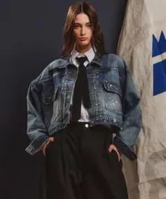 DOUBLE STANDARD CLOTHING ショート丈デニムジャ