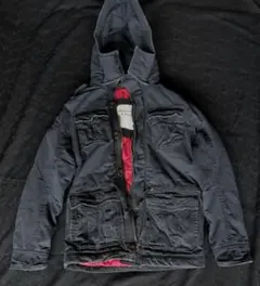 Abercrombie & Fitchフード付きミリタリージャケットM-65型S