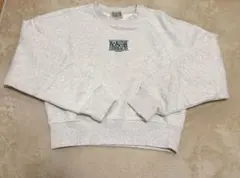 マリテフランソワジルボー　ロゴ　スウェット　トレーナー　グレー　ベージュ　杢