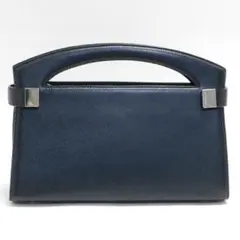 極美品BURBERRYバーバリー ハンドバッグ レザー 黒 フォーマル 冠婚葬祭