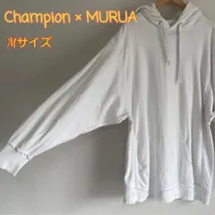 Champion × MURUA ホワイト Mサイズ パーカー　ワンピース