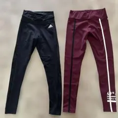 adidas PUMA レディース レギンス 2点セットLサイズ美品のサムネイル