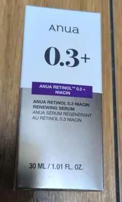 アヌア レチノール 0.3 ナイアシンリニューイングセラム 30ml