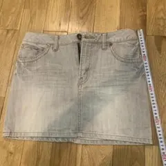 グレー　デニム　ミニスカート　sのサムネイル