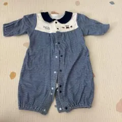 ストライプ 半袖ロンパース 50-70cm