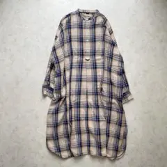 45R 藍インドネルの908グランパプルシャツ 3サイズ ワンポイントR刺繍 45R 藍インドネルの908グランパプルシャツ 3サイズ ワンポイントR刺繍