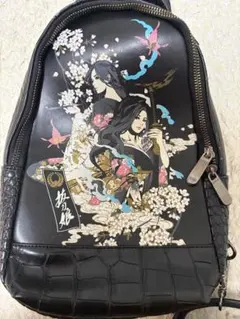抜刀娘】型押しショルダーバッグ/刺繍/ブラック/絡繰魂 - メルカリ