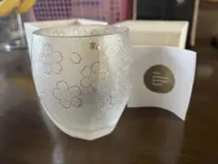 石塚硝子　桜模様のビアグラス