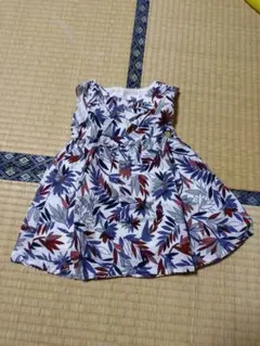 【美品】BEBE 花柄 ノースリーブワンピース 90