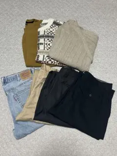 ニット、ジーンズ、スラックス　まとめ売り