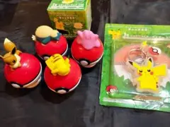 ポケモン★ピカチュウ★キーホルダー　フィギュア★モンスターボール