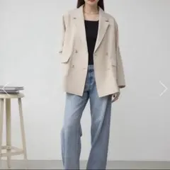 AZUL サイドスリットダブルジャケット
