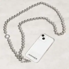 JEANASIS ランダムボールスマホショルダー シルバー スマホショルダー