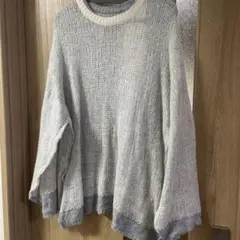 niko and…　オーバーサイズ グレー系 ニットセーター 長袖