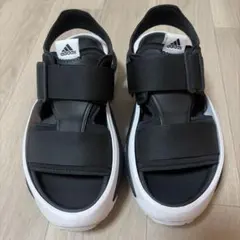 美品】adidasメハナ サンダル 22.5cm ブラック 1回使用のみ - メルカリ