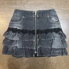 JILL STUART デニムフリルスカート 100