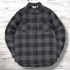 ファイブブラザー 長袖シャツ チェック ブラック グレー XL 1843