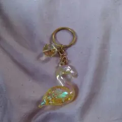 フラミンゴ キーホルダー イエロー系