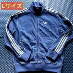 adidas ブルー ジップアップジャケット Lのサムネイル