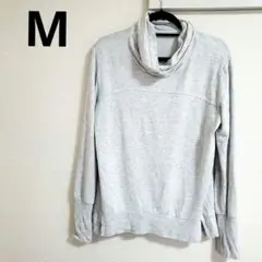 トレーナー【M】ボートネック　スウェット　シンプル