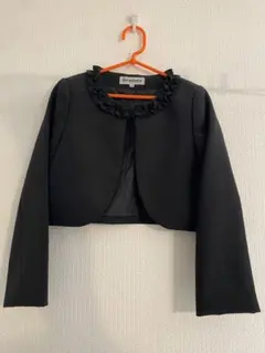 【130㎝】黒 フリル付き　礼服　フォーマル服