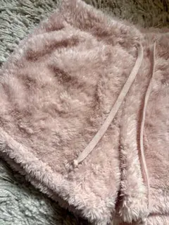 ピンク フリース ルームウェアショーツ
