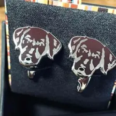 【箱付・レア】Paul Smith ドッグモチーフ カフス 犬 シルバーのサムネイル