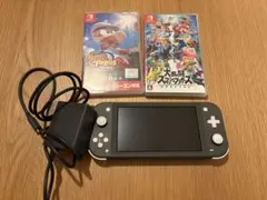 ニンテンドースウィッチライトグレー＋カセット2ケ