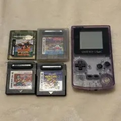 ゲームボーイカラー　本体　カセット4点付き
