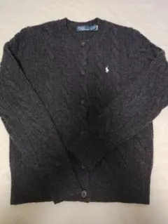 ラルフローレン カシミヤ混 ケーブルニットカーディガン