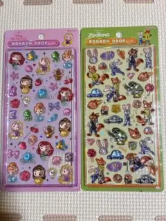 【正規品】　ディズニーボンボンドロップシール　人気2種セット