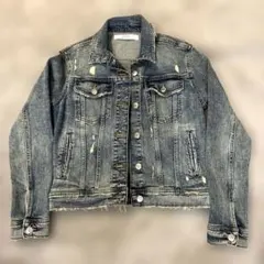 ZARA Z1975 デニムジャケット ダメージ加工 Mサイズ 秋服