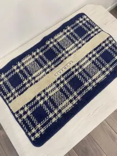 GIVENCHY バス　マット　ネイビー チェック柄 約45cm×65cmのサムネイル