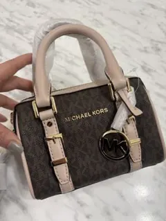 美品！マイケルコース 2WAYショルダーバッグ ミニボストン　ピンクベージュ