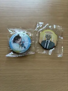 くら寿司 びっくらポン 缶バッジ 工藤新一 マグネットシート安室透&風見裕也