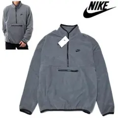 新品 2XL ナイキ ハーフジップ フリース ルーズフィット 裏起毛 スウェット