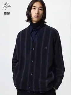 【新品/M】UNIQLO NEEDLES フリースオーバーサイズカーディガン
