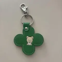 クローバー型キーホルダー　コリラックマ