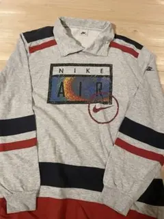 レアNike 長袖Tシャツ グレー　ラガーシャツ