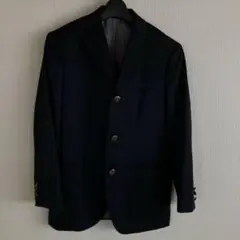 キッズ　ネイビー ボタン付きジャケット