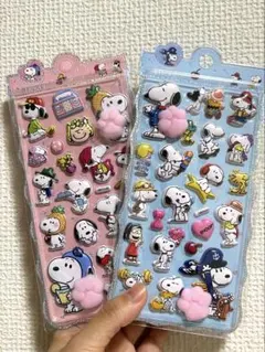 ぷっくりシール まとめ売り 肉球 人気 キャラクターシール 2枚セット a