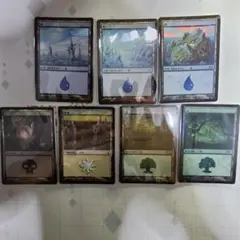 MTG 베이직 랜드 포일 7개